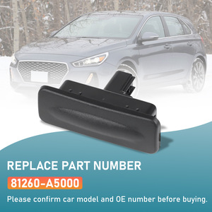 Hyundai Tailgate <b>Handle</b> 81260A5000 Black <b>Replacement</b> Part For I30 Elantra <b>Door</b> Lock - Product Image 3
