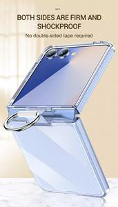 Vente en gros Offre Spéciale 2025 nouvel anneau simple sensation de <span class=keywords><strong>peau</strong></span> laque anti-rayures étui de téléphone à rabat pour Samsung Flip 7 6 5 4 3 - Product Image 4