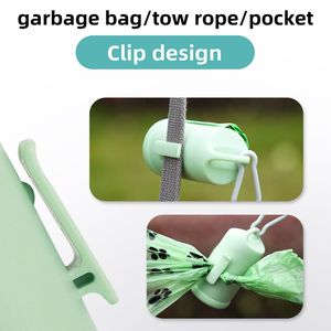 带皮带夹的便携式狗废物分配器快速存取耐用可重复使用的聚合物狗便便袋支架户外宠物清理 - Product Image 6