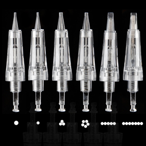 Cartouches d'<span class=keywords><strong>aiguilles</strong></span> jetables 1P stérilisées, Machine de maquillage permanente, <span class=keywords><strong>aiguilles</strong></span> de tatouage, verrouillage pour sourcils, Eyeliner 3d, 50 pièces - Product Image 4