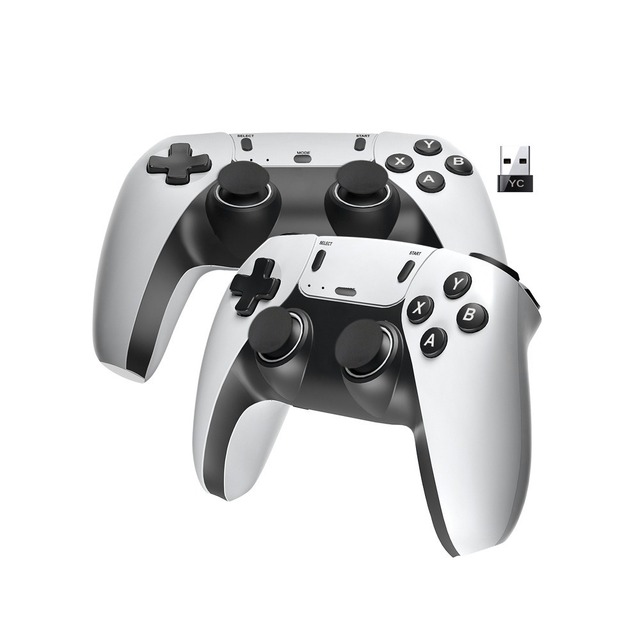 HD-079B 2.4G Wireless Gaming Controller Doubles One-to-Two Configuration YC Receiver No Motor Specially Designed M8 Game Box