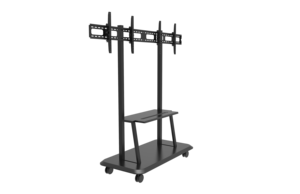 헤비 듀티 플로어 <span class=keywords><strong>TV</strong></span> 스탠드 이동식 <span class=keywords><strong>TV</strong></span> 카트 더블 스크린용 - Product Image 2