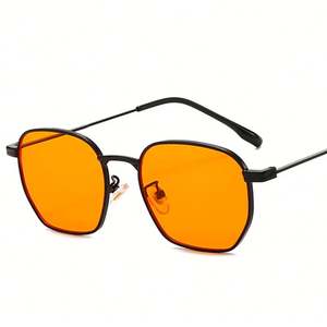 Gafas de Sol Cuadradas Vintage 2025 con Logotipo Personalizado, Anti Luz Azul, UV400, Marco Metálico, Estilo Punk, para Hombre y Mujer - Product Image 1