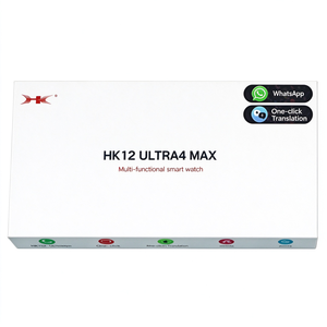 Montre connectée AMOLED 2027 Hk 12 ultra 4 Max avec écran tactile, étanche IP68, suivi d'activité, appels et réponse aux messages <span class=keywords><strong>WhatsApp</strong></span> Hk 12 Ultra4 Max - Product Image 1