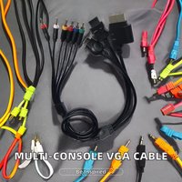 Konsol ABS kabel Video Audio VGA untuk Xbox 360 untuk PS2 untuk PS3 untuk kabel komponen Wii kabel HD untuk penggantian