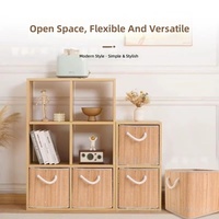 Panier de rangement moderne pliable en bambou tressé, grand panier à linge avec poignées en corde pour le rangement des jouets et des vêtements