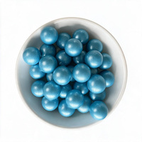 Billes de verre en porcelaine émaillée brillante, perles décoratives rondes polies et colorées pour la décoration de table de mariage ou de fête