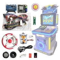 Kit de jeu d'arcade de course automobile 3-en-1 à monnayeur, carte mère de simulateur de conduite, carte de commande de volant, pièces de machine DIY