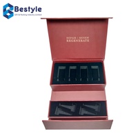 En gros Personnalisé Impression Magnétique Produits de Soins De La Peau Boîte D'emballage Cadeau Avec Plateau En Mousse EVA