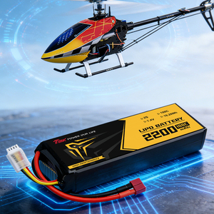 OEM/ODM <span class=keywords><strong>7.4V</strong></span> 2200mAh 리포 배터리 리튬 폴리머 팩 2S RC 모델 FPV/UAV 농업용 드론 - Product Image 1