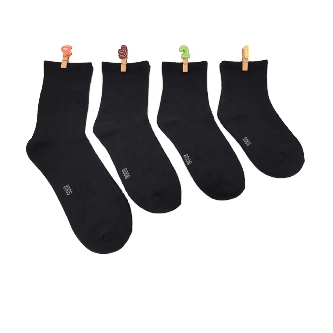 großhandel weiße schulsocken mädchen kinder gekämmte baumwolle schulsocken für kinder schwarze socken für die schule gehen jungen