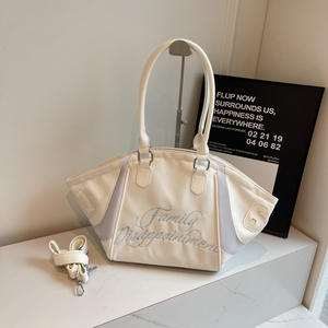 女式大容量帆布手提袋女士时尚绣花包耐久个性国际购物在线 - Product Image 4