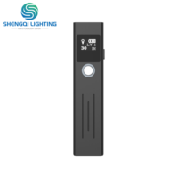 Lampe torche médicale intelligente EDC en gros avec écran OLED, 1200 mAh, étanche IP65, rechargeable par USB, faisceau réglable