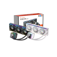 Gamer-X New Arrival 120mm AIO Liquid Cooler CPU Real-Time Temp Display Water Cooling PC Case Fan 3Pin Fluid Bearing ARGB LED