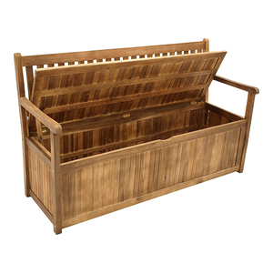 DU'S Outdoor Practical <strong>Garden</strong> <strong>Bench</strong> <strong>With</strong> Large <strong>Storage</strong> Box <strong>Wooden</strong> <strong>Bench</strong> Classic Patio <strong>Bench</strong> - Product Image 2
