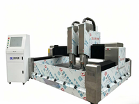 Routeur CNC double tête 1530 pour la découpe de pierre, machine à découper la pierre à double tête