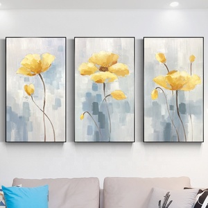 Dipinti a Olio su Tela di Fiori Gialli, Arte Murale Classica Moderna Dipinta a Mano, Vendita all'Ingrosso - Product Image 6