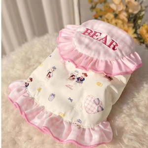 Cute <b>Bear</b> Print Dog Vest <b>Pink</b> Cotton Padded Princess Cut Pet Clothes For All Seasons - Product Image 1