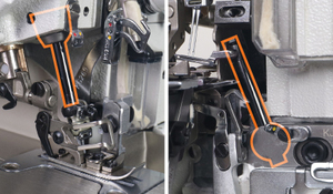 Sử dụng tốc độ cao Đài Loan Trung Quốc <span class=keywords><strong>siruba</strong></span> 747l bốn-thread <span class=keywords><strong>overlock</strong></span> Máy may với tự động cắt tỉa - Product Image 3