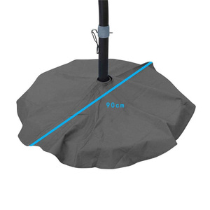 Funda para Base de Sombrilla de Patio, Tela Oxford Gris, Impermeable, Diseño Minimalista, Protector Solar - Product Image 4