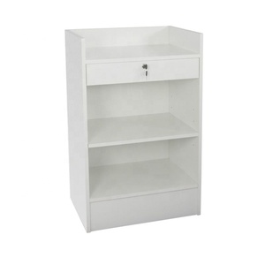 Caja Registradora de madera ligera directa de fábrica y muebles de mostrador de vidrio luz LED tienda minorista escaparate de exhibición de esquina - Product Image 6