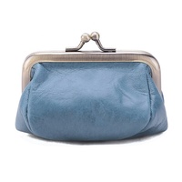 Sac à main pour femme en cuir véritable vintage de haute qualité, fermeture à fermoir, porte-monnaie mignon rétro, porte-monnaie pour pièces de monnaie