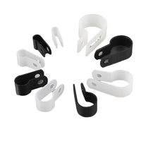 Clips et pinces pour câbles en plastique réglables en forme de C QINKAI 3X1.3X4 cm pour l'organisation des câbles