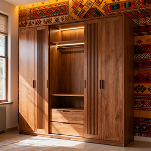 Armario Moderno de Madera Maciza con Cerradura para Apartamento, Dormitorio, Muebles para el Hogar, Vestidor Personalizado - Product Image 5