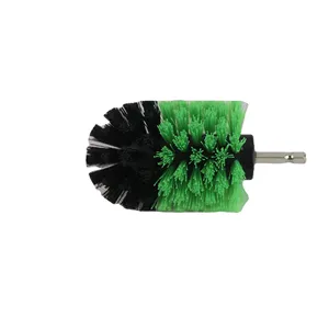 Good Quality Of Black Green Metal Carpet Polypropylene Bristles cleaning brush
