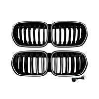 Calandre avant à LED lumineuse pour BMW X1 2020-2022 F48 F49 LCI, calandre de pare-chocs lumineuse avec faisceau de câblage