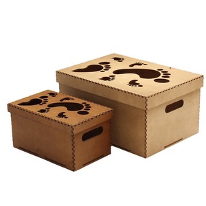 Rectangular Wooden Storage <b>Box</b> Set 12L Covered Jewelry Packaging <b>Gift</b> <b>Box</b> Decorative Storage Boxes - Product Image 5