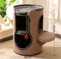 Arbre à chat, arbre, griffoir, arbre à chat de luxe, arbre à chat multi-niveaux, tour à chat de luxe avec grand espace, facile à assembler