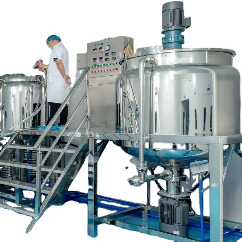 مصنع قوانغتشو 1000 لتر منظفات كيميائية للشامبو مستحلب خزانات خلط صناعية