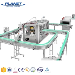 máquina de enchimento e tampagem de latas linha completa máquina de enchimento de latas máquina de enchimento de latas