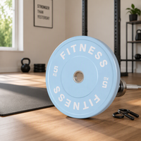 Gummi-Gewichtsscheiben Hantelscheiben-Set 5 kg 10 kg 15 kg 20 kg 25 kg Hellblau Vollgummi-Ausführung für Heimfitness