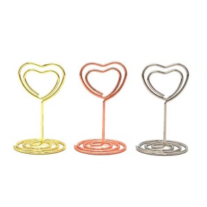 Porte-cartes de visite en forme de paon en métal, porte-notes d'amour, porte-méssages de bureau - Product Image 4