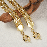 Bracelet gourmette cubaine plaqué or 18 carats pour femme avec fermoir à ressort et zircons transparents pavés, chaîne épaisse