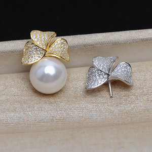Accesorios de Joyería DIY para Mujer, Colgante de Barra Caliente de Plata S925 Hecho a Mano, Bandeja Vacía para Perlas de 12-16 mm, JG5211, Accesorios Elegantes para Pendientes - Product Image 1