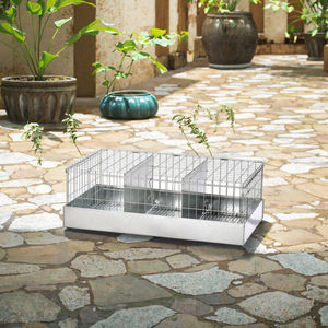 Jaula <span class=keywords><strong>de</strong></span> transporte <span class=keywords><strong>de</strong></span> mascotas <span class=keywords><strong>de</strong></span> metal plegable con variante <span class=keywords><strong>de</strong></span> compartimento separado Jaula <span class=keywords><strong>de</strong></span> transporte <span class=keywords><strong>de</strong></span> animales pequeños Portador <span class=keywords><strong>de</strong></span> criaturas para viajes - Product Image 5