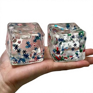 [Édition Limitée Noël] Jouet anti-stress en caoutchouc en forme de mélasse, cube de glace à presser, cadeau pour filles et garçons de 14 ans, design carré - Product Image 6