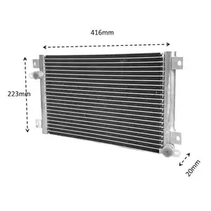 OEM custom Micro channel aluminium tube fin microchannel heat exchanger condenser coil for industrial cooling