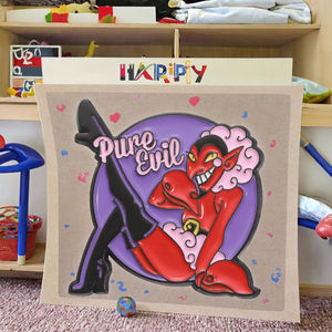 Broche de esmalte de conejo rojo Usavich de dibujos animados, creativo, estilo japonés, popular, para disfraz de uniforme de prisión, níquel negro - Product Image 3