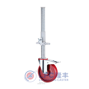 Longfeng Caster --- en1004 phần của Caster bánh xe giàn giáo PU + PA Vật liệu giàn giáo Caster bánh xe với phanh - Product Image 2