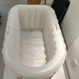 Baignoire gonflable pliable pour adultes - Baignoire portable pour trempage du corps entier pour <span class=keywords><strong>spa</strong></span> à domicile et relaxation - Product Image 3