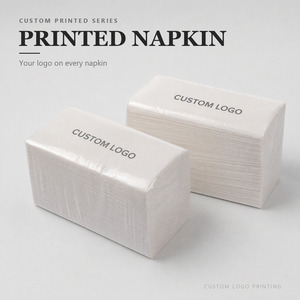 Custom Printed Paper Napkins With Personalized Logo Disposable <b>Serviettes</b> - Product Image 1