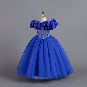 Nuovo <span class=keywords><strong>vestito</strong></span> <span class=keywords><strong>da</strong></span> principessa in pizzo con spalla a una linea per bambini <span class=keywords><strong>vestito</strong></span> <span class=keywords><strong>da</strong></span> <span class=keywords><strong>natale</strong></span> per ragazza di fiori <span class=keywords><strong>da</strong></span> <span class=keywords><strong>donna</strong></span> <span class=keywords><strong>vestito</strong></span> blu per bambini - Product Image 4