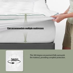 Surmatelas matelassé <span class=keywords><strong>Novilla</strong></span> 5 cm 120x190 Écologique Confort réglable Respirant Lavable Housse de matelas matelassée Poche profonde 30 - Product Image 3