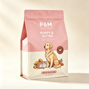 Shelf Display Flat Bottom Pet Food Pouch Custom Moisture Proof High Barrier Durable Eco-friendly Food Grade Plastic <b>Bag</b> 4lb - Product Image 6