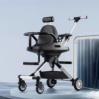 Poussette double Lemoon Premium pour bébés, harnais de sécurité à 5 points, roues universelles à 360°, design pliable, siège en cuir coquille d'œuf, plastique