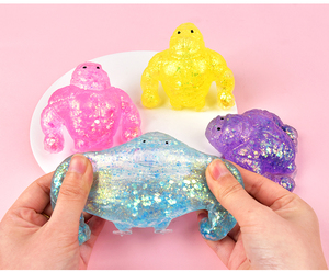 Vente en gros Nouveauté 2026 Jouets Squishy en forme d'animal Gorille, Jouets anti-stress doux en maltose pour étudiants et adultes - Product Image 1